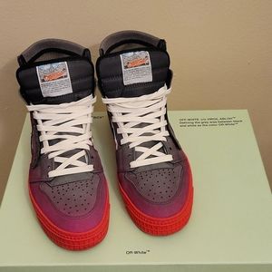 Off-White | Off Court 3.0 High-top Grey Fuchsia Sneakers
